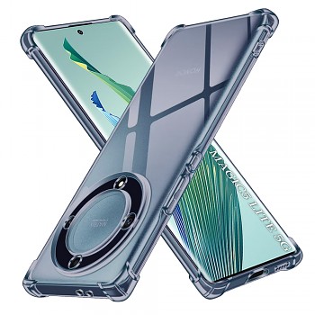 Techsuit Shockproof průhledný silikon Honor Magic5 Lite kouřově černý