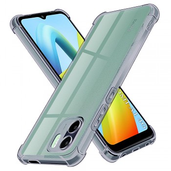 Techsuit Shockproof průhledný silikon Xiaomi Redmi A1 / A2 kouřově černý