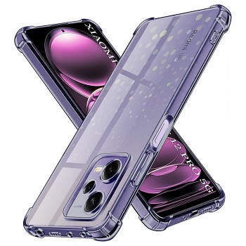 Techsuit Shockproof průhledný silikon Xiaomi Redmi Note 12 Pro 5G kouřově černý