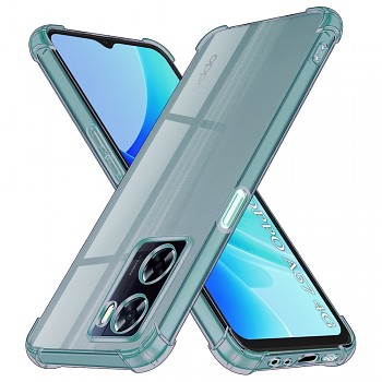 Techsuit Shockproof průhledný silikon Oppo A57 4G A57s OnePlus Nord N20 SE kouřově černý