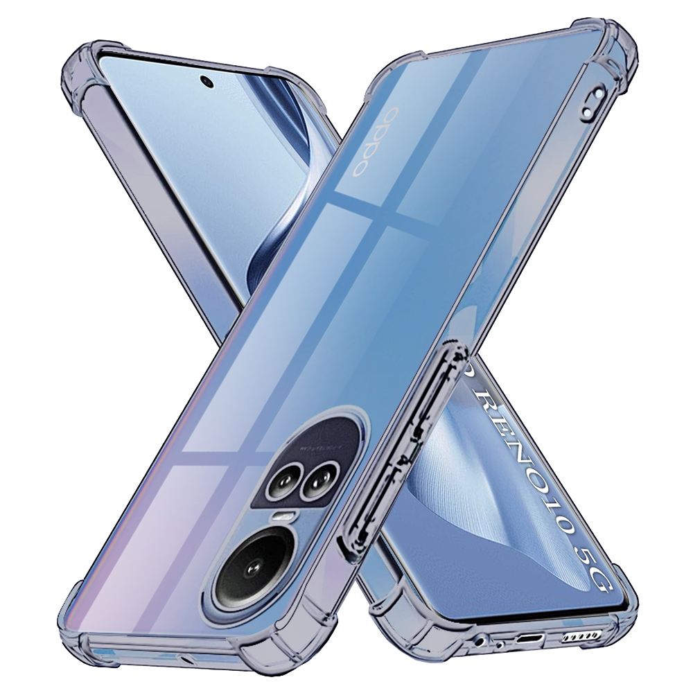 Levně Techsuit Shockproof průhledný silikon Oppo Reno10 / Reno10 Pro kouřově černý
