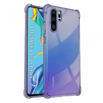 Techsuit Shockproof průhledný silikon Huawei P30 Pro P30 Pro New Edition kouřově černý