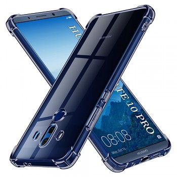 Techsuit Shockproof průhledný silikon Huawei Mate 10 Pro kouřově černý