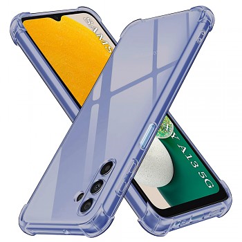 Techsuit Shockproof průhledný silikon Samsung Galaxy A13 5G A04S kouřově černý