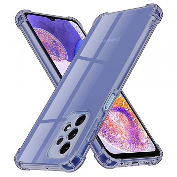 Techsuit Shockproof průhledný silikon Samsung Galaxy A23 4G A23 5G kouřově černý