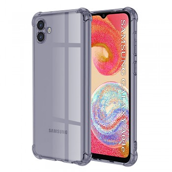 Techsuit Shockproof průhledný silikon Samsung Galaxy A04e M04 kouřově černý