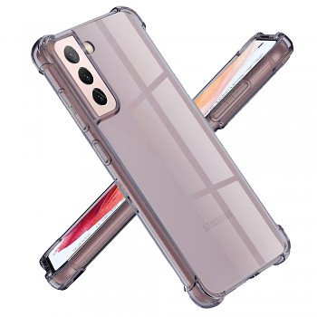 Techsuit nárazuvzdorný průhledný silikon Samsung Galaxy S21 5G kouřově černý