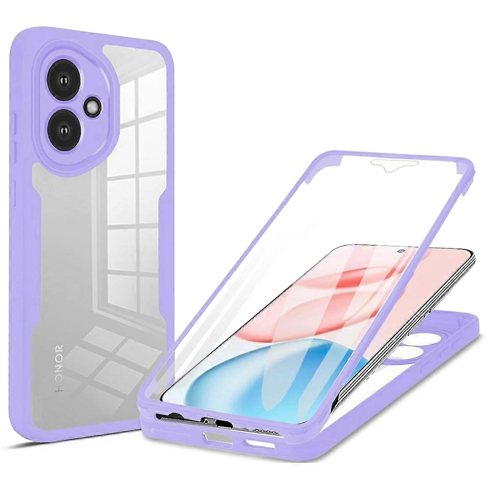 Levně Techsuit ColorVerse 360 Series s ochranou displeje Honor 400 fialová