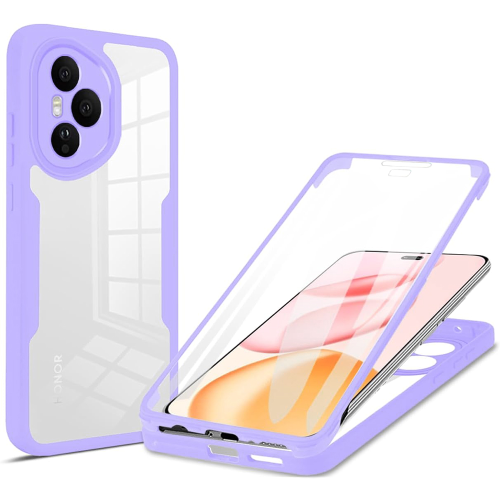 Levně Techsuit ColorVerse 360 Series + Ochranné sklo Honor 400 Pro Fialová