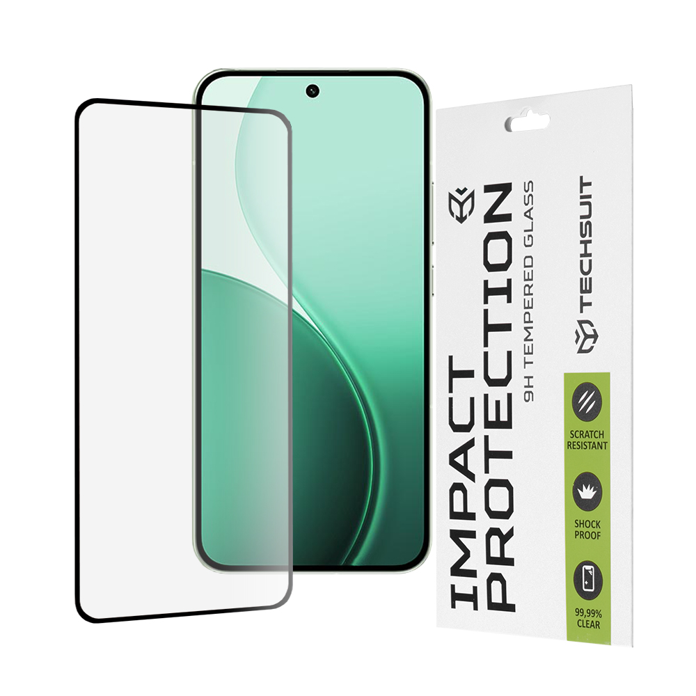 Levně Ochranné sklo Techsuit 111D pro Oppo Reno14 černé