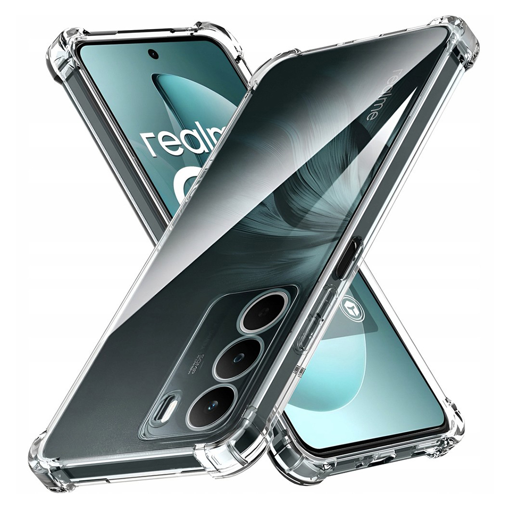 Levně Techsuit Shockproof průhledný silikon Realme C71 průhledný