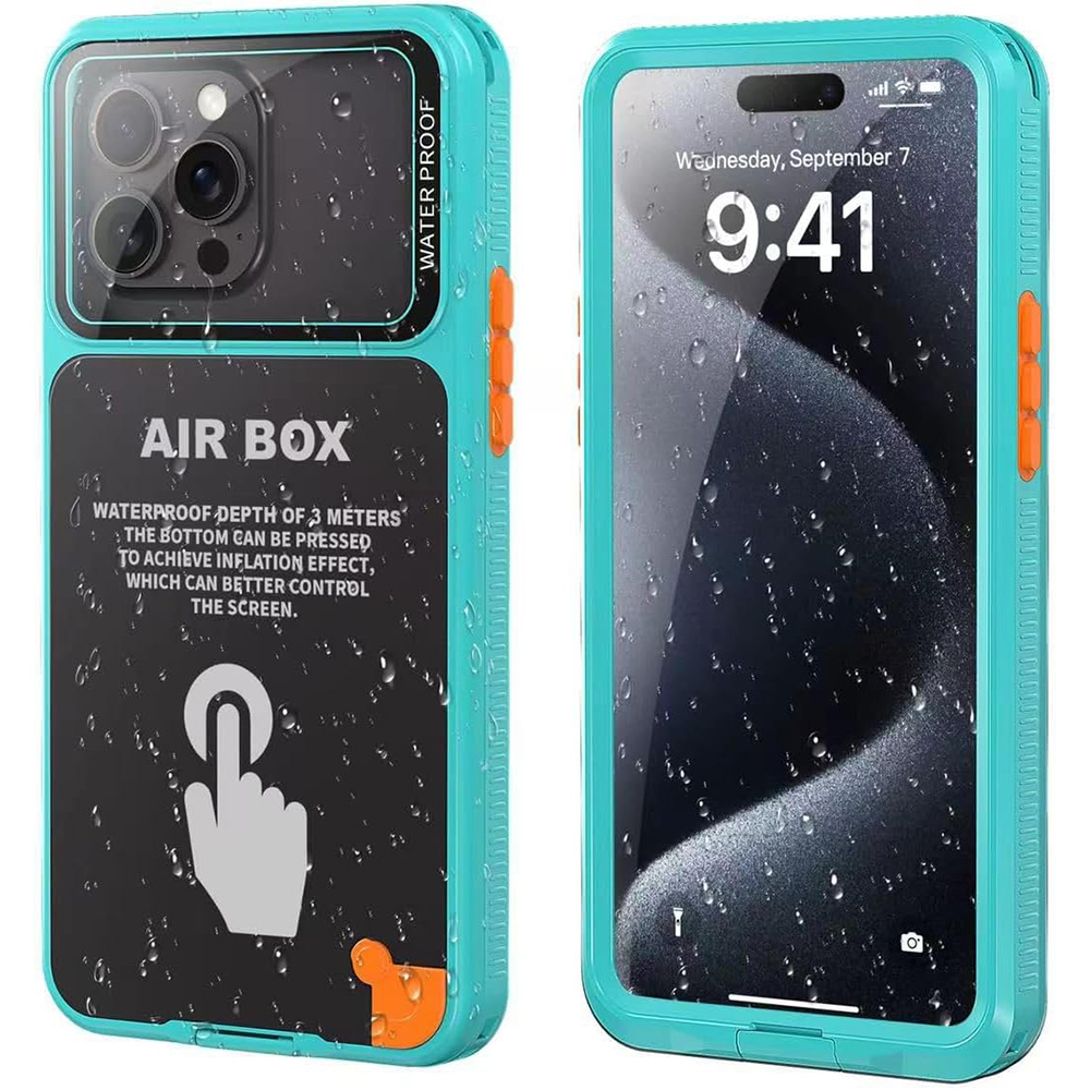 Levně Vodotěsné pouzdro ShellBox AirBox IP68 (6.1 palce) iPhone 12/13/14/15/16 modré