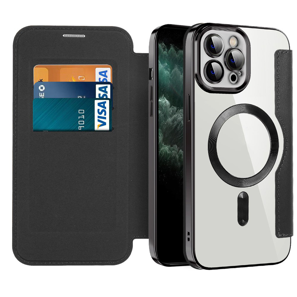 Levně Pouzdro na knihu Techsuit SmartMag iPhone 11 Pro Max černé