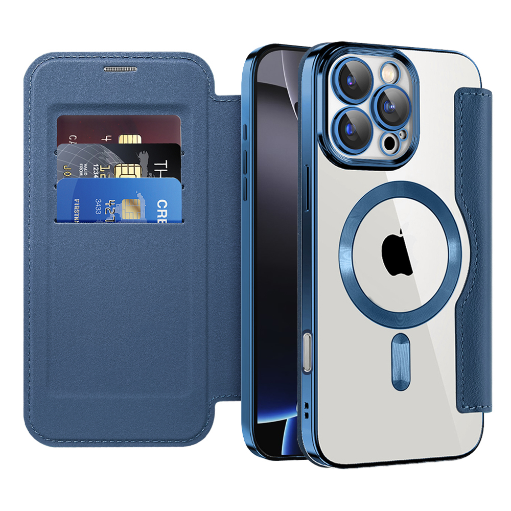 Levně Pouzdro na knihu Techsuit SmartMag pro iPhone 16 Pro Max modré