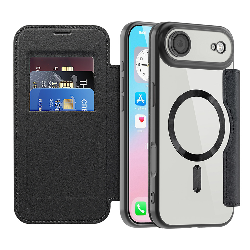 Levně Pouzdro na knihu Techsuit SmartMag iPhone 17 Air černé