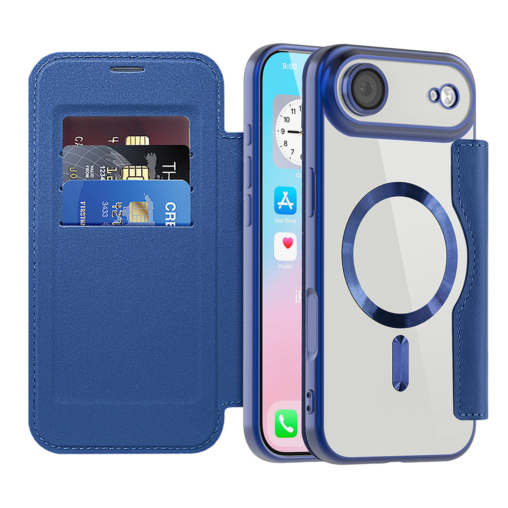 Levně Techsuit SmartMag pouzdro na knihu iPhone 17 Air modré