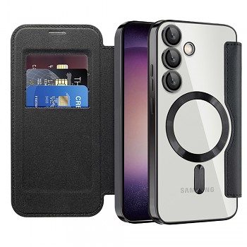 Pouzdro na knihu Techsuit SmartMag pro Samsung Galaxy S23 Plus černé