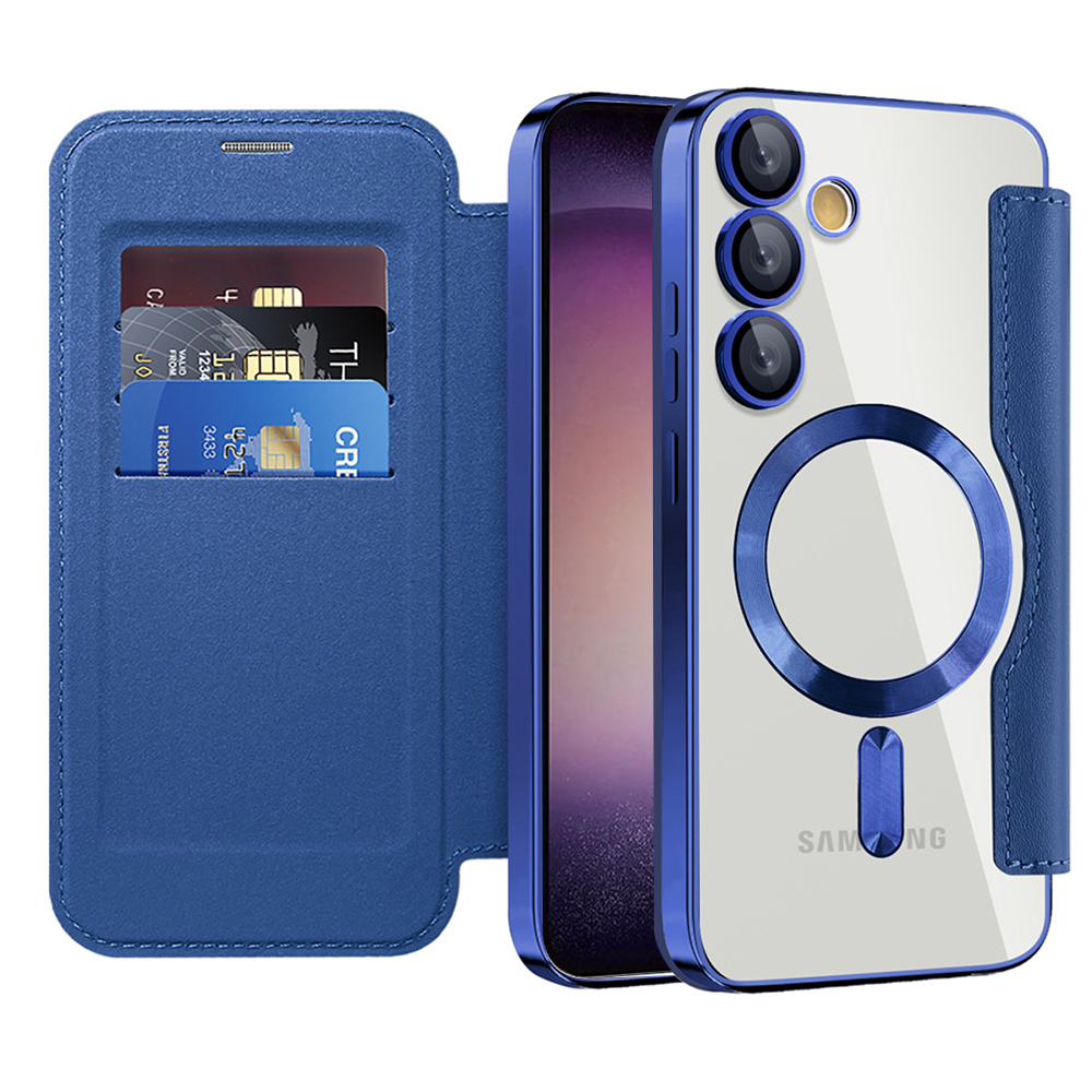 Levně Pouzdro na knihu Techsuit SmartMag pro Samsung Galaxy S23 Plus modré