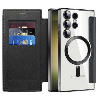 Pouzdro na knihu Techsuit SmartMag pro Samsung Galaxy S23 Ultra černé