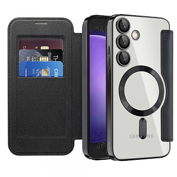 Pouzdro na knihu Techsuit SmartMag pro Samsung Galaxy S23 FE černé