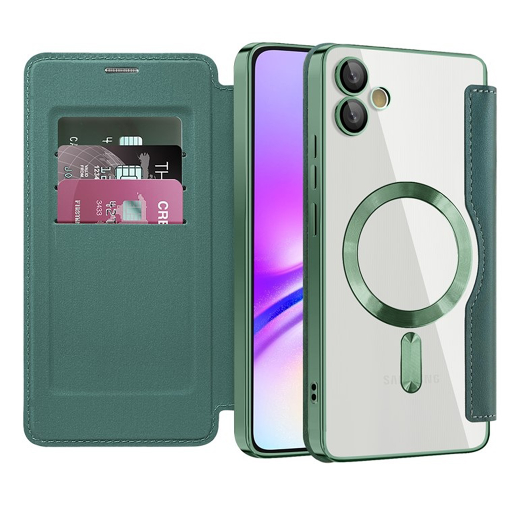 Levně Pouzdro na knihu Techsuit SmartMag pro Samsung Galaxy A05 zelené