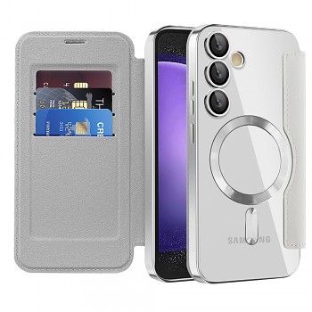 Pouzdro na knihu Techsuit SmartMag pro Samsung Galaxy S23 FE šedé