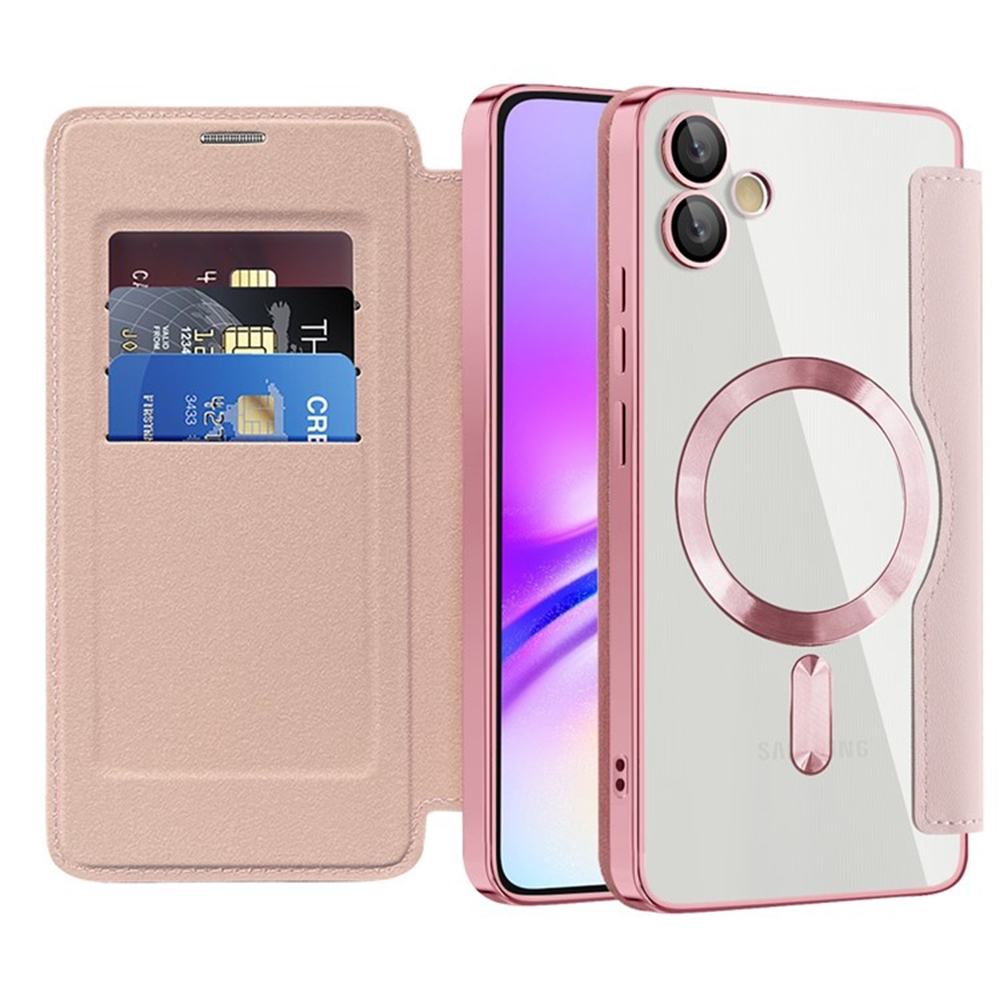 Levně Pouzdro na knihu Techsuit SmartMag pro Samsung Galaxy A05 růžové