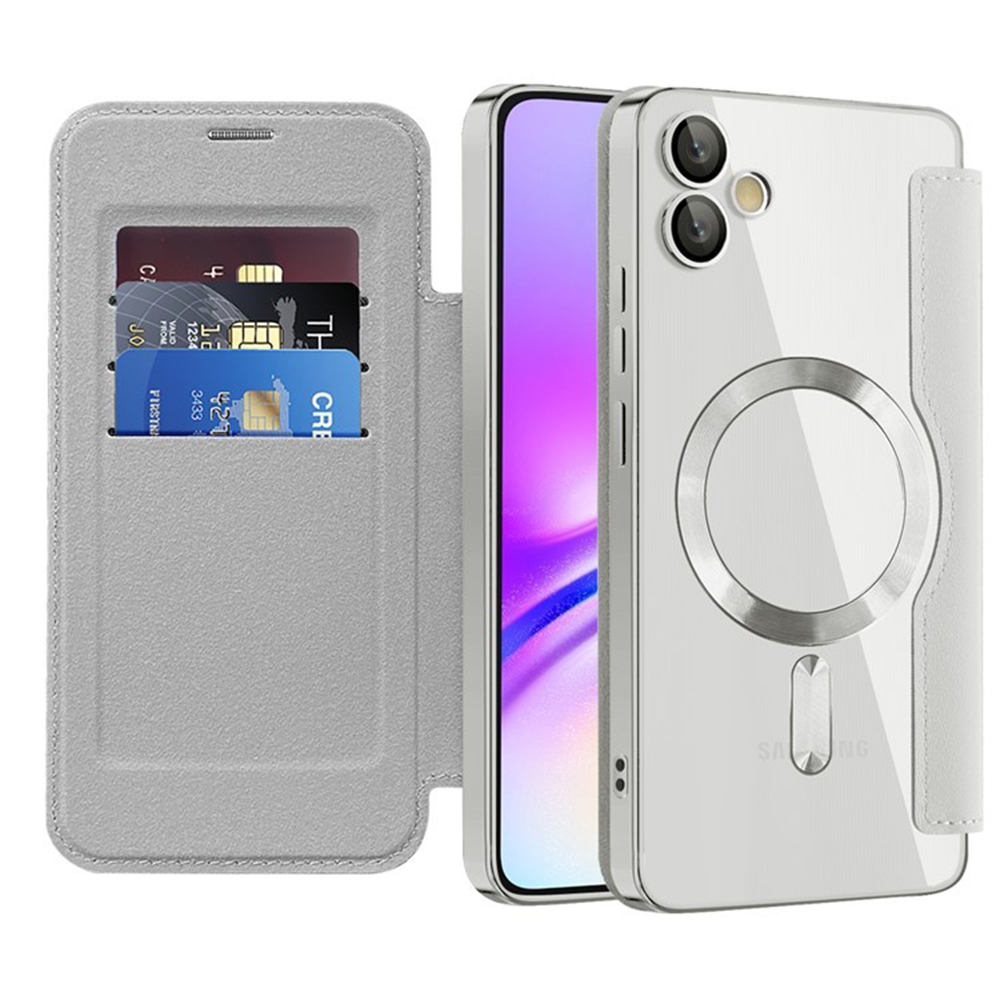 Pouzdro na knihu Techsuit SmartMag pro Samsung Galaxy A05 šedé