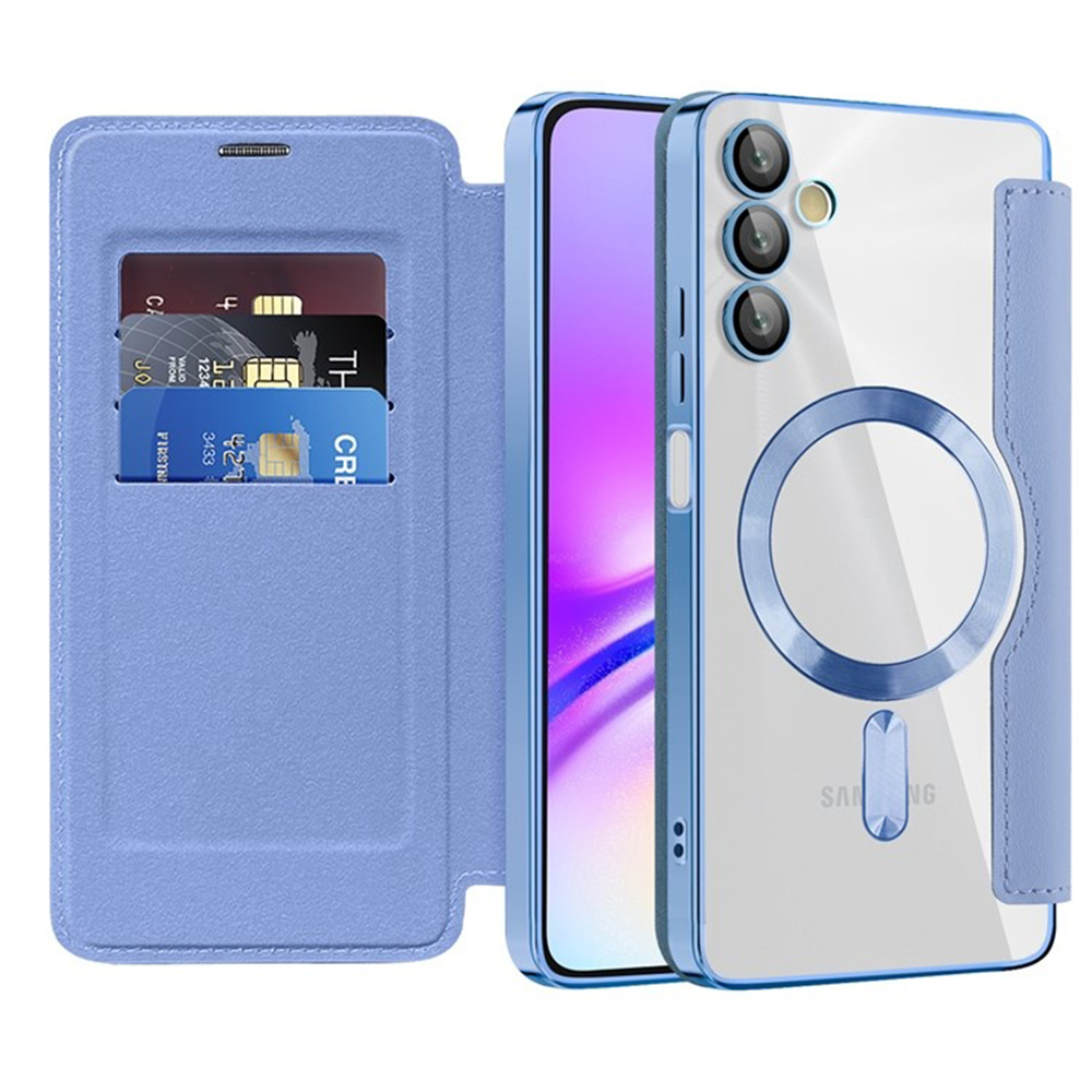 Levně Pouzdro na knihu Techsuit SmartMag pro Samsung Galaxy A05s světle modré