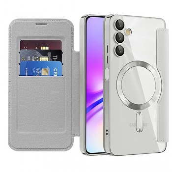 Pouzdro na knihu Techsuit SmartMag pro Samsung Galaxy A05s šedé