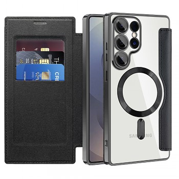 Pouzdro na knihu Techsuit SmartMag pro Samsung Galaxy S25 Ultra černé