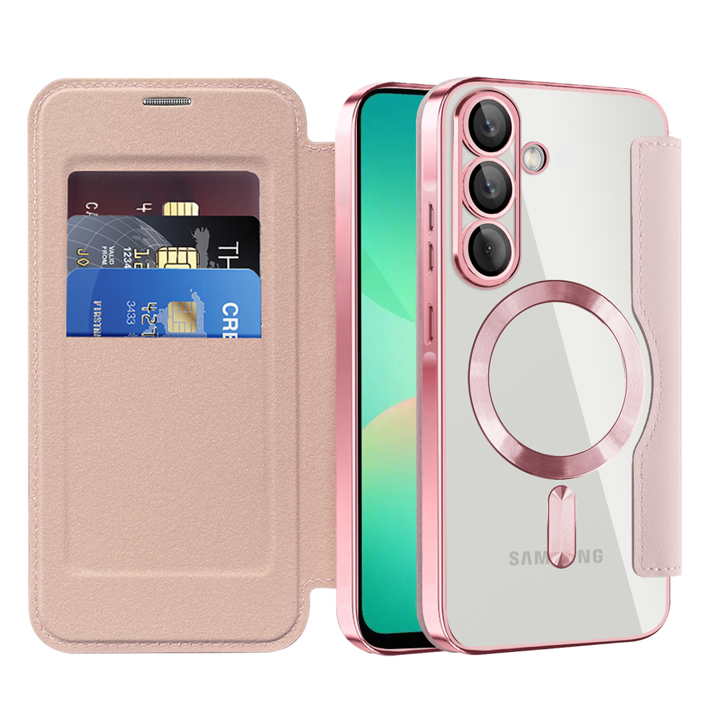 Levně Pouzdro na knihu Techsuit SmartMag pro Samsung Galaxy A26 5G růžové