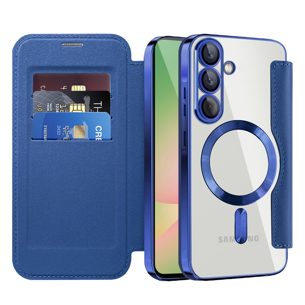 Levně Pouzdro na knihu Techsuit SmartMag pro Samsung Galaxy A56 5G modré