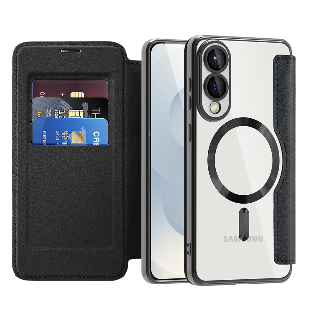 Levně Pouzdro na knihu Techsuit SmartMag pro Samsung Galaxy S25 Edge černé