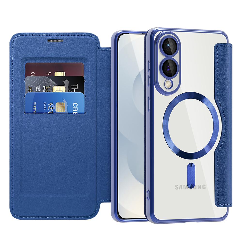 Levně Pouzdro na knihu Techsuit SmartMag Samsung Galaxy S25 Edge modré