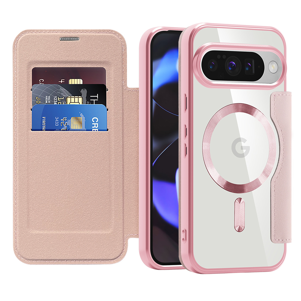 Levně Pouzdro na knihu Techsuit SmartMag pro Google Pixel 10 10 Pro růžové
