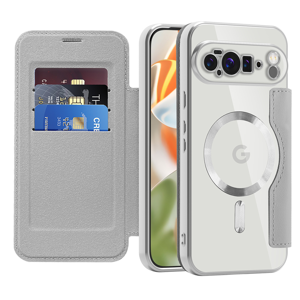 Levně Pouzdro na knihu Techsuit SmartMag pro Google Pixel 10 Pro XL šedé