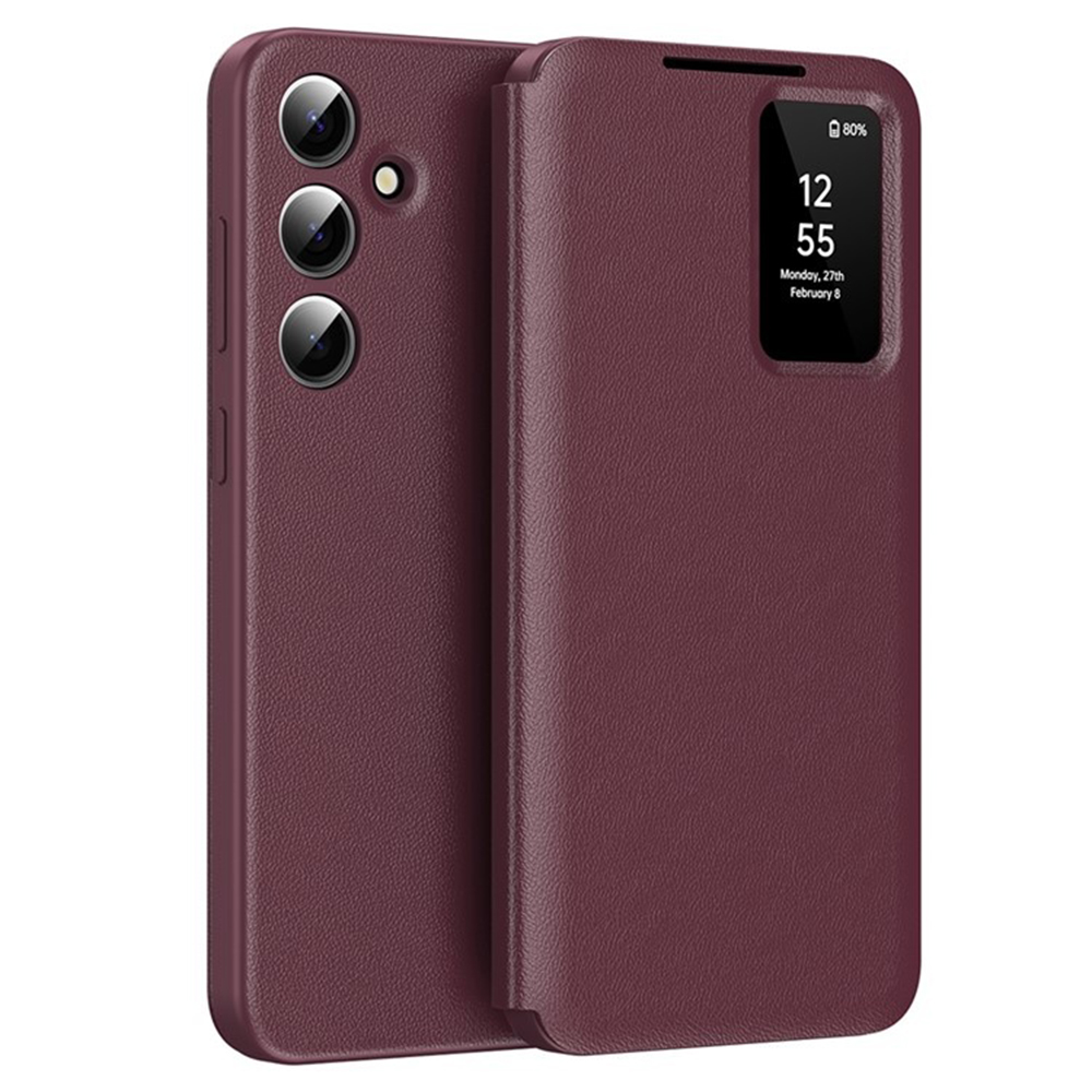 Levně Techsuit SmartView Series pro Samsung Galaxy S23 FE červená