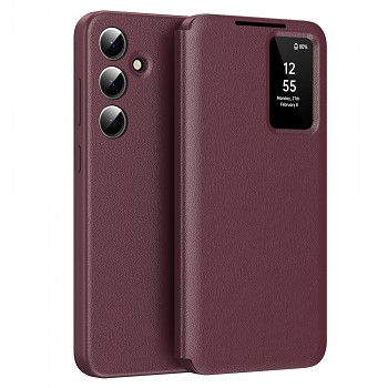 Techsuit SmartView Series pro Samsung Galaxy S24 FE červená