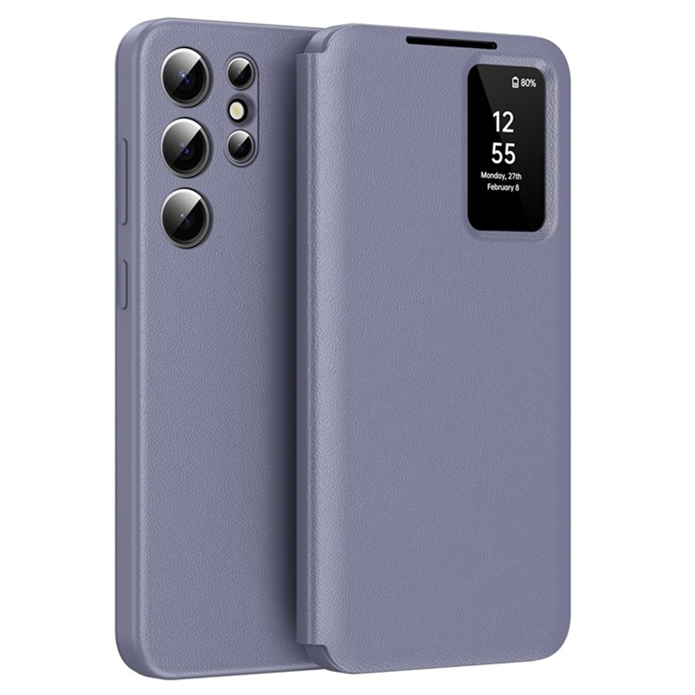 Levně Techsuit SmartView Series pro Samsung Galaxy S25 Ultra fialová
