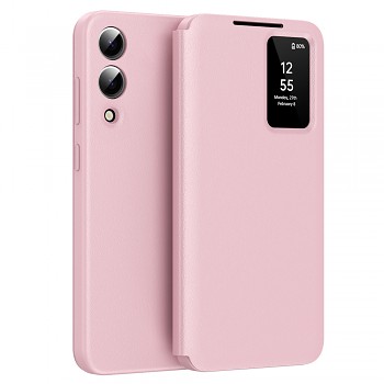 Techsuit SmartView Series pro Samsung Galaxy S25 Edge růžová