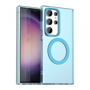 Pouzdro Techsuit CandyCase MagSafe pro Samsung Galaxy S24 Ultra modré