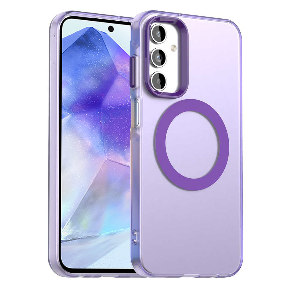 Levně Techsuit CandyCase MagSafe pro Samsung Galaxy A55 5G fialová