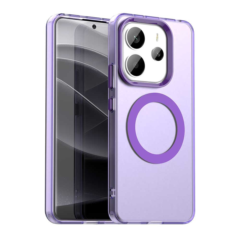 Levně Techsuit CandyCase MagSafe pro Xiaomi Redmi Note 14 4G Standard fialová