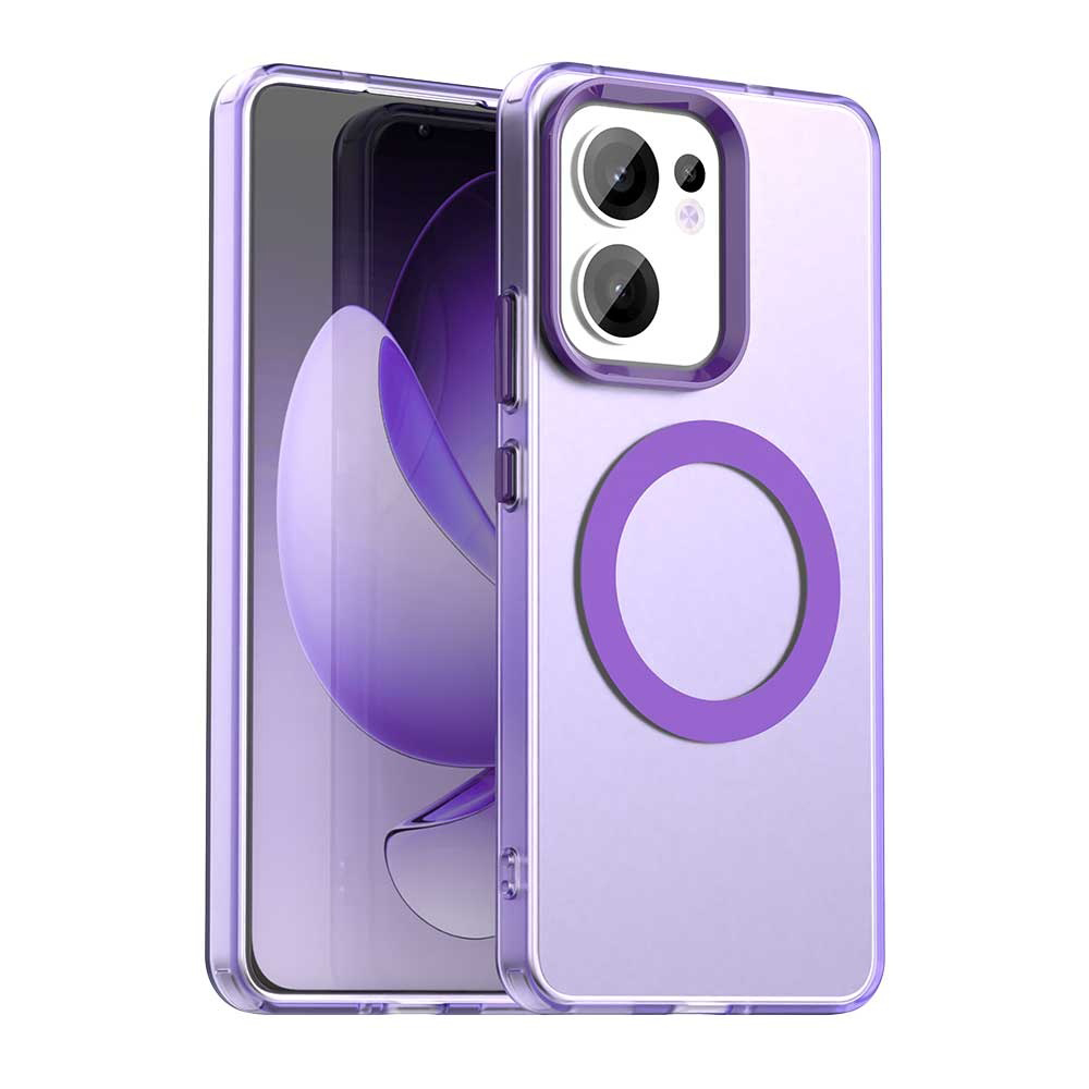 Techsuit CandyCase MagSafe pro Oppo Reno13 F 4G Reno13 F 5G Reno13 FS 5G fialová