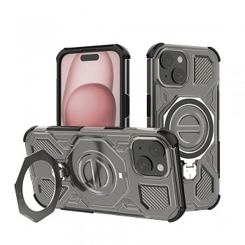 Techsuit Carbon Shield PRO iPhone 15 kouřově černý