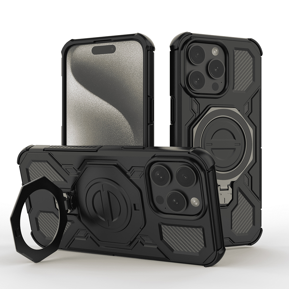 Levně Techsuit Carbon Shield PRO pro iPhone 15 Pro černý