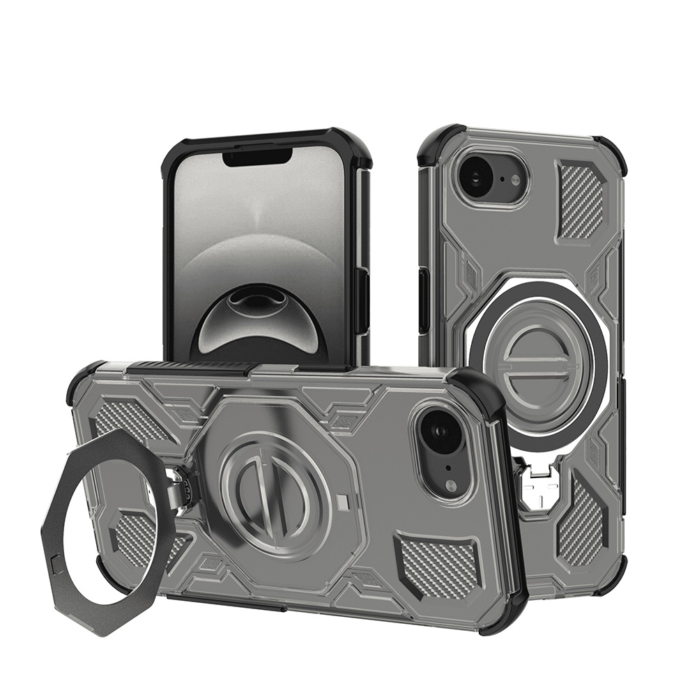 Levně Techsuit Carbon Shield PRO pro iPhone 16e v kouřově černé barvě