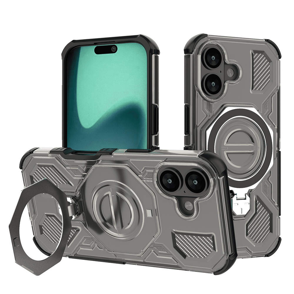 Levně Techsuit Carbon Shield PRO iPhone 16 Kouřově černý