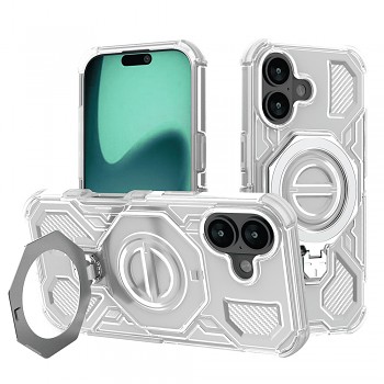 Techsuit Carbon Shield PRO iPhone 17 bílý průhledný